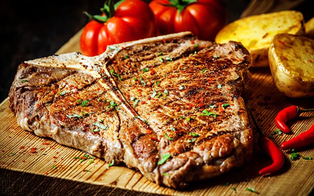 t-bone стейк говядина